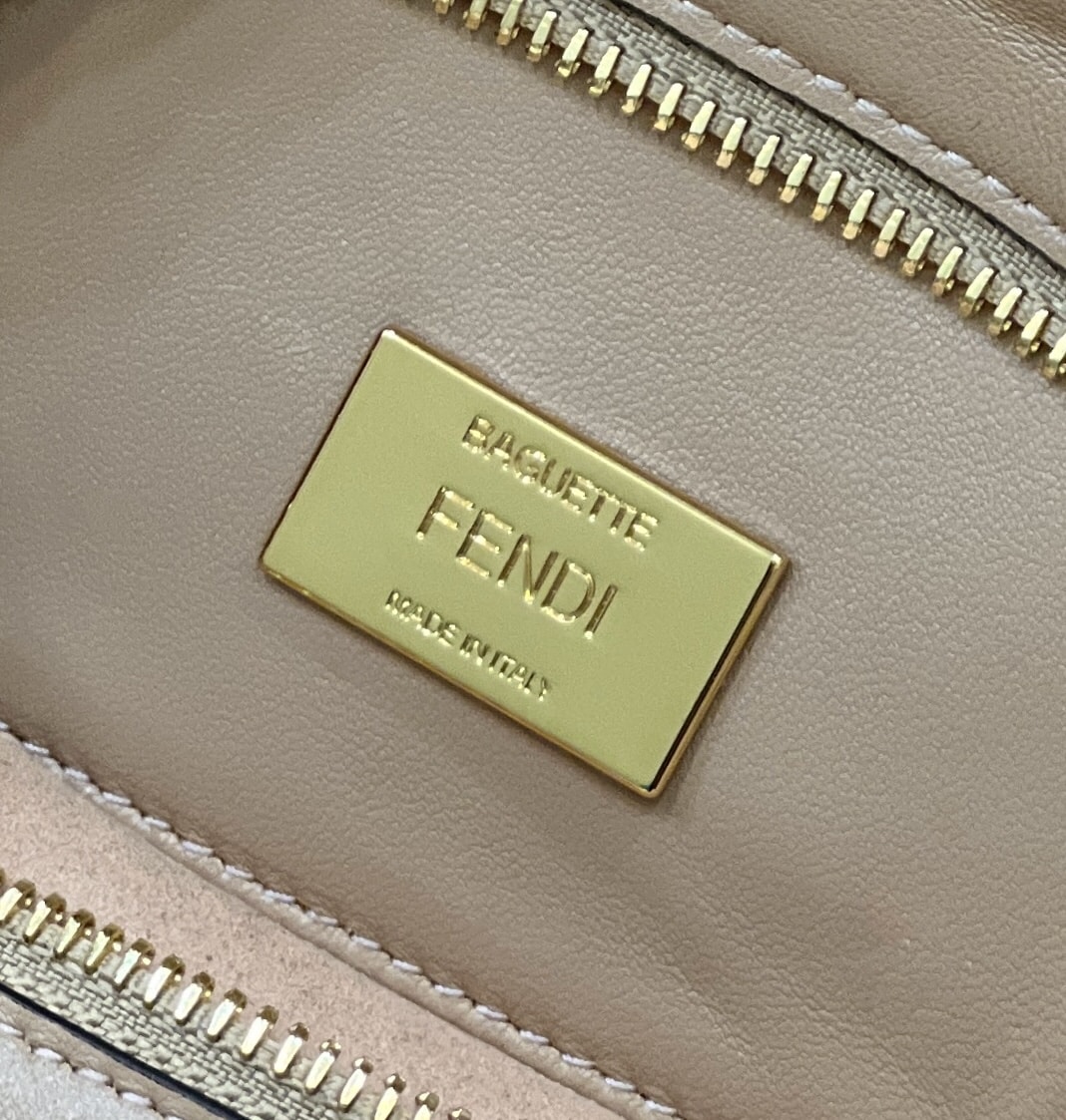 Fendi Peekaboo Mini Selleria Bag With Exotic Details White 8Bn244Akl3F1Jd9 - Image 3