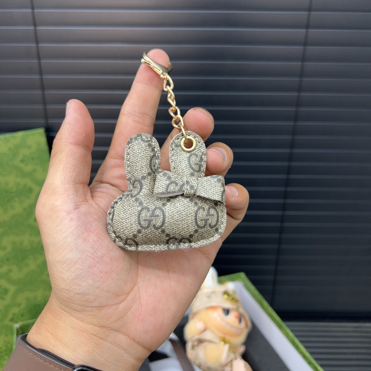 Gift Set: Gucci Neo Vintage Supreme Mini Tote Bag With Labubu Accessories And Bag Charm - Image 8
