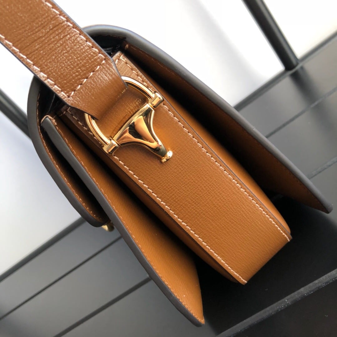 Gucci Horsebit 1955 Medium Shoulder Bag Brown Leather 25Cm 602204 1DB0G 2361 - Image 6