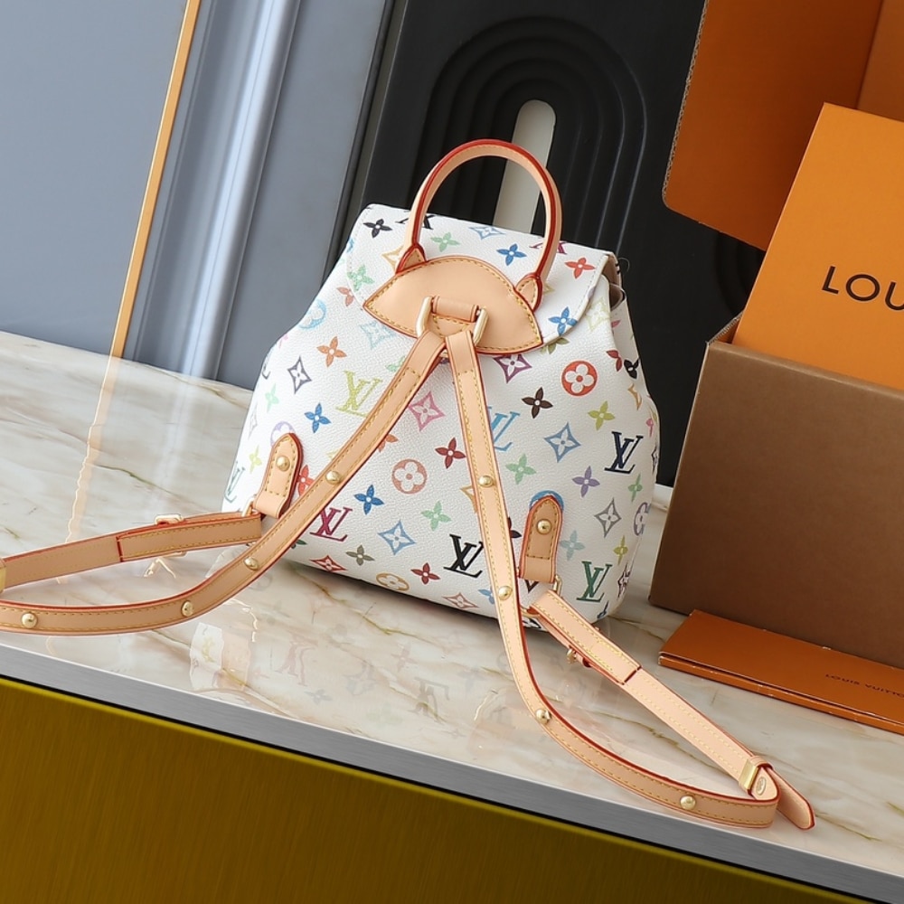 Iconic Set: Louis Vuitton X Takashi Murakami Venice Backpack And Zippy Wallet - Image 4