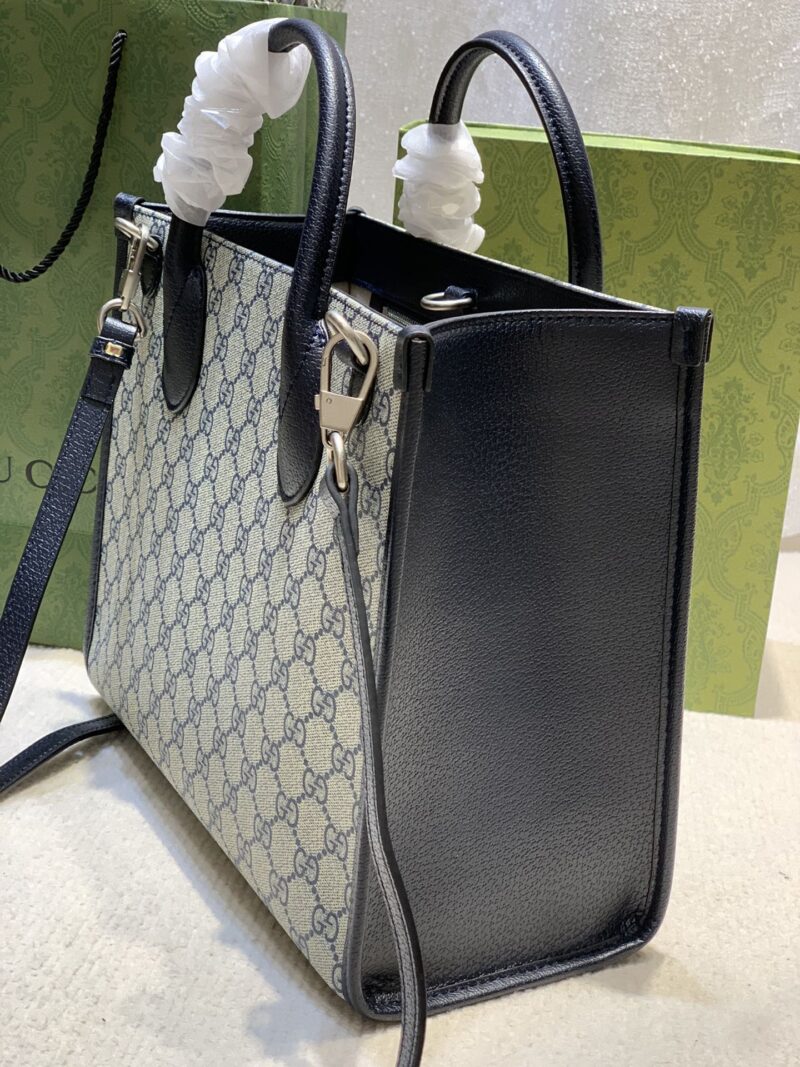Alternative view of Gucci Tote Bag With Interlocking G Beige And Blue 31Cm 659983 K9Gsn 4075