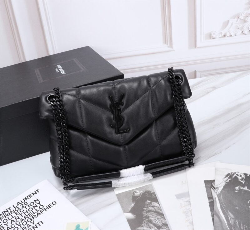 Alternative view of Saint Laurent Puffer Small In Nappa Leather Black 29Cm 5774761El081000