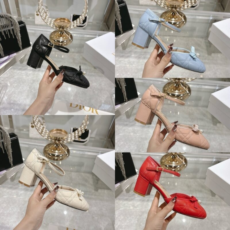 Alternative view of DIOR BALLET PUMP QUILTED CANNAGE BEIGE
