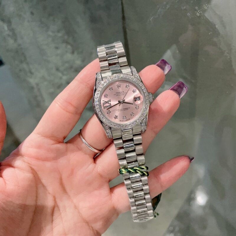 Alternative view of Rolex Lady Datejust Oyster White Gold And Pink 28mm 279139RBR 0002