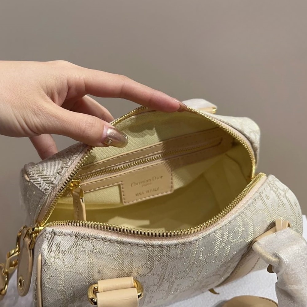 DIOR GROOVE 25 BAG OBLIQUE JACQUARD NATURAL 25CM M1365UTZQ M925 - Image 3