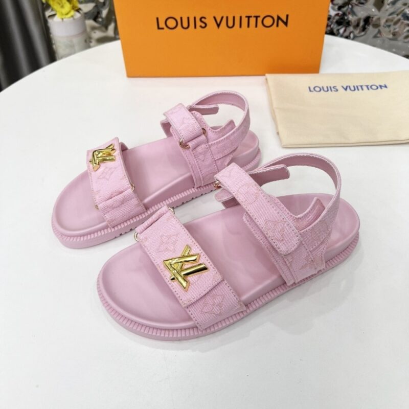 Alternative view of Louis Vuitton Lv Sunset Flat Comfort Sandal Rose 1Adidb