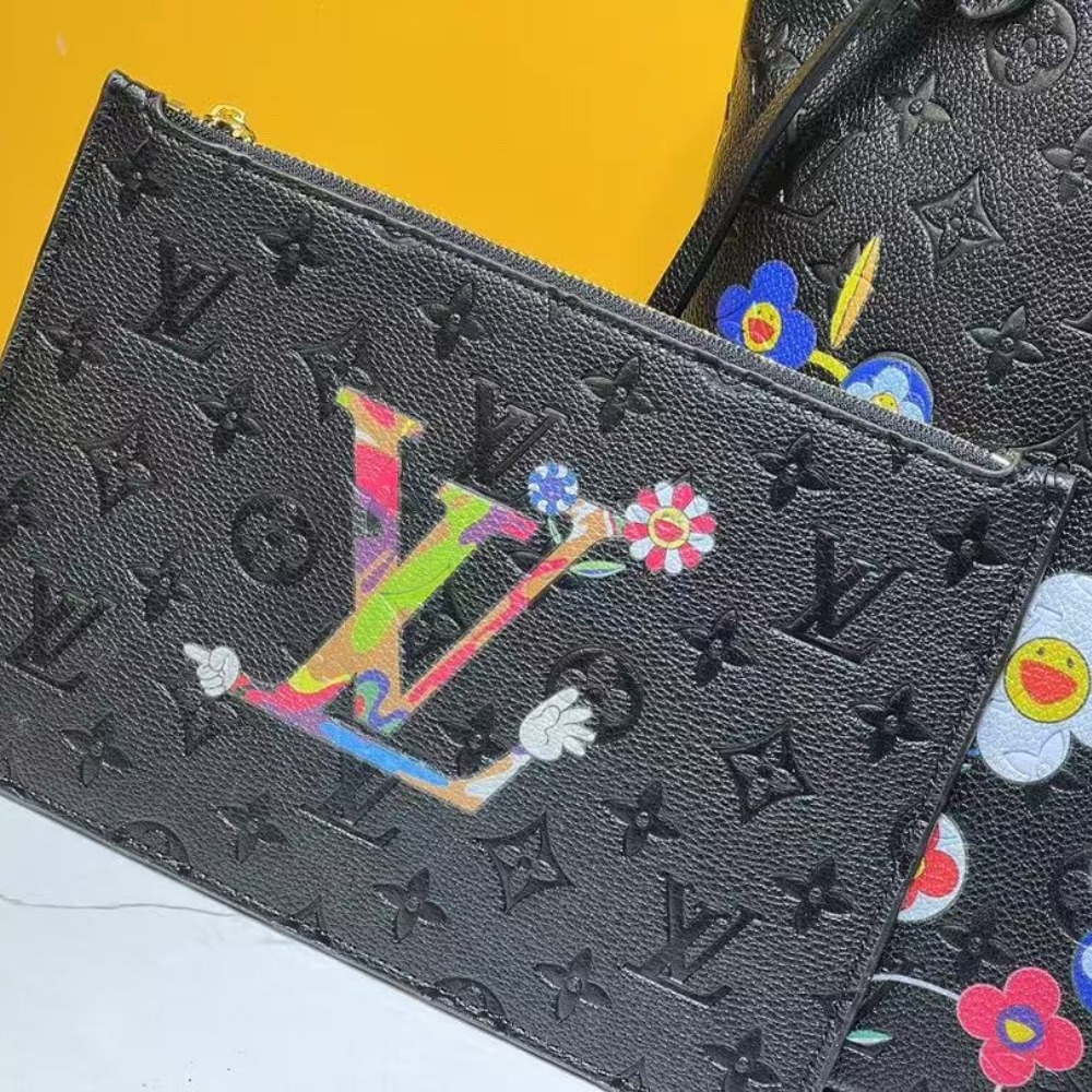 Iconic Set: Louis Vuitton X Takashi Murakami Superflat Neverfull Mm And Zippy Wallet - Image 3