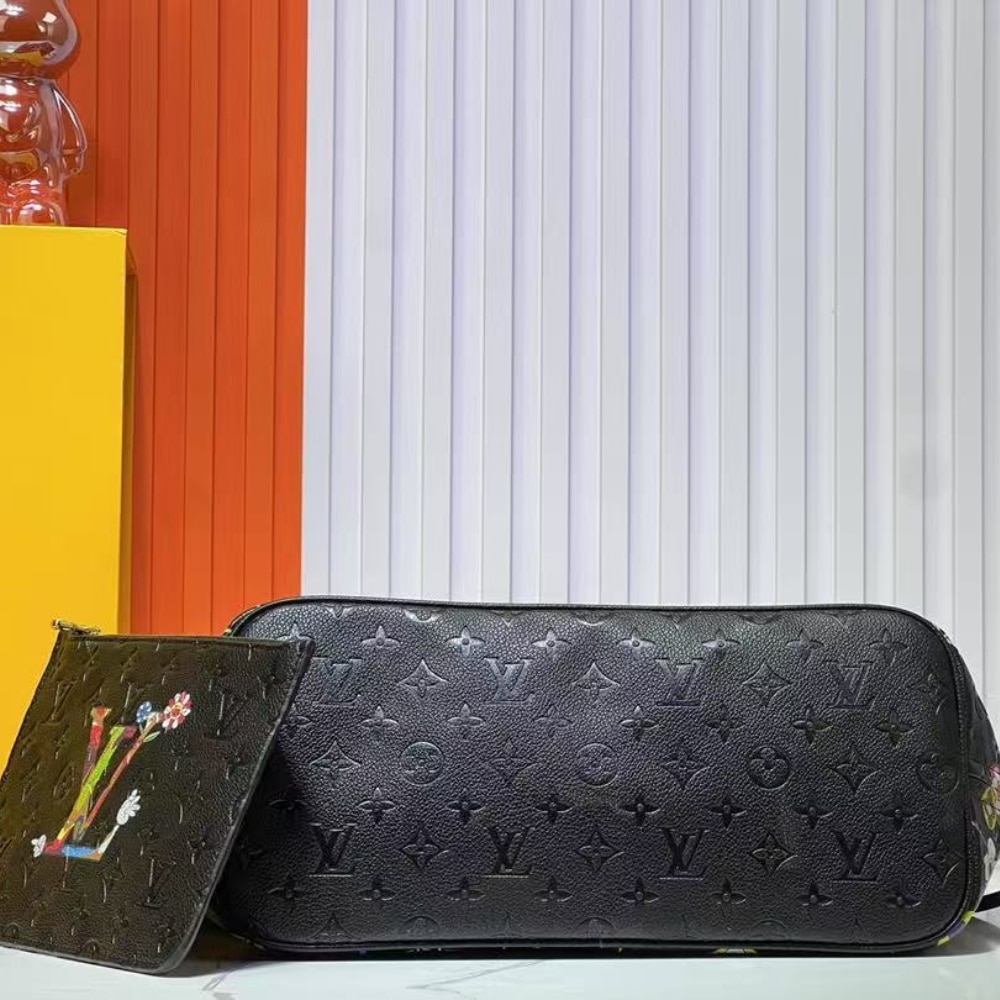 Iconic Set: Louis Vuitton X Takashi Murakami Superflat Neverfull Mm And Zippy Wallet - Image 4