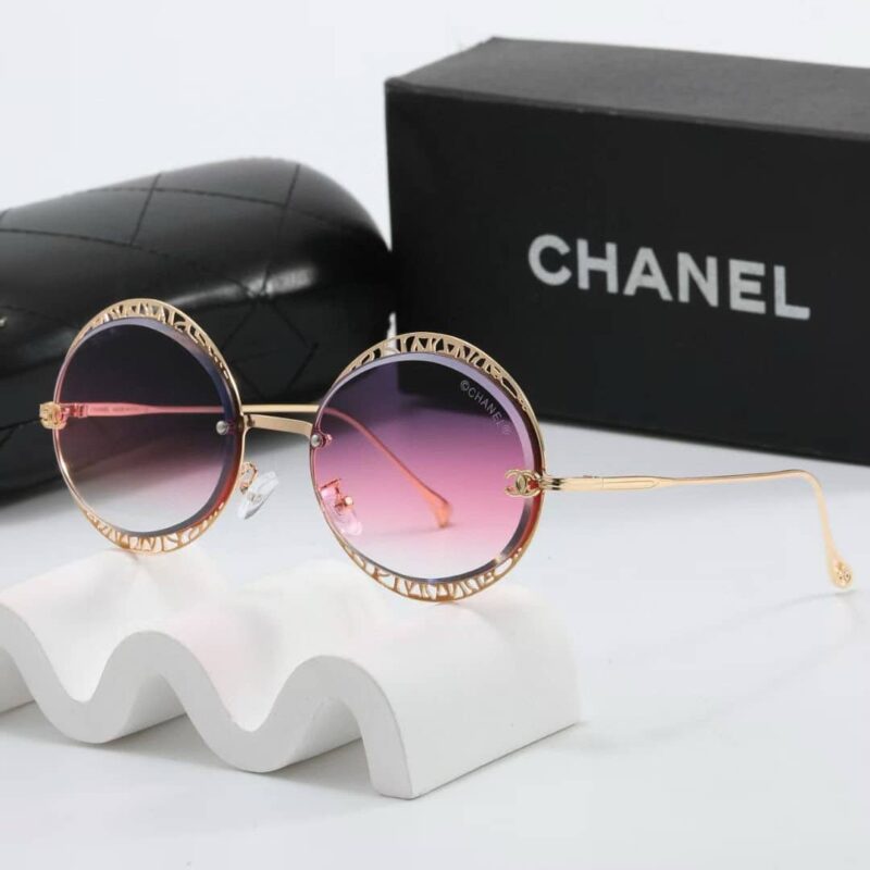 Alternative view of Chanel Soleil Vintage Sunglasses Purple Rose