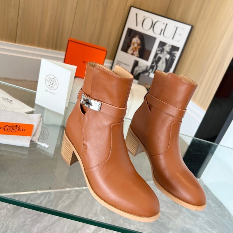 Alternative view of Hermes Frenchie 50 Ankle Boot Brown H222092Z A3360