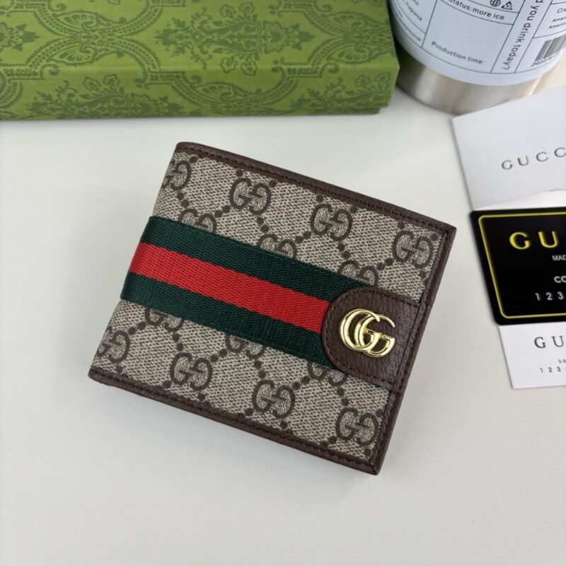 Alternative view of Gucci Ophidia Bi Fold Wallet Beige And Dark Brown 11Cm 834271 Faeoi 9746
