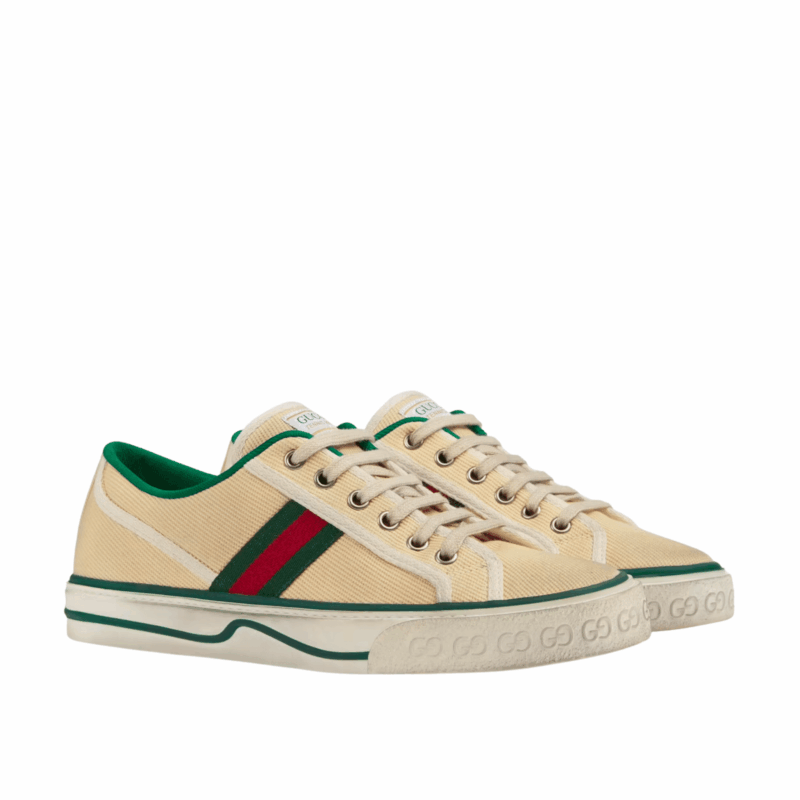 Gucci Women'S Tennis 1977 Sneaker Butter Cotton 606110 Gzo30 9361