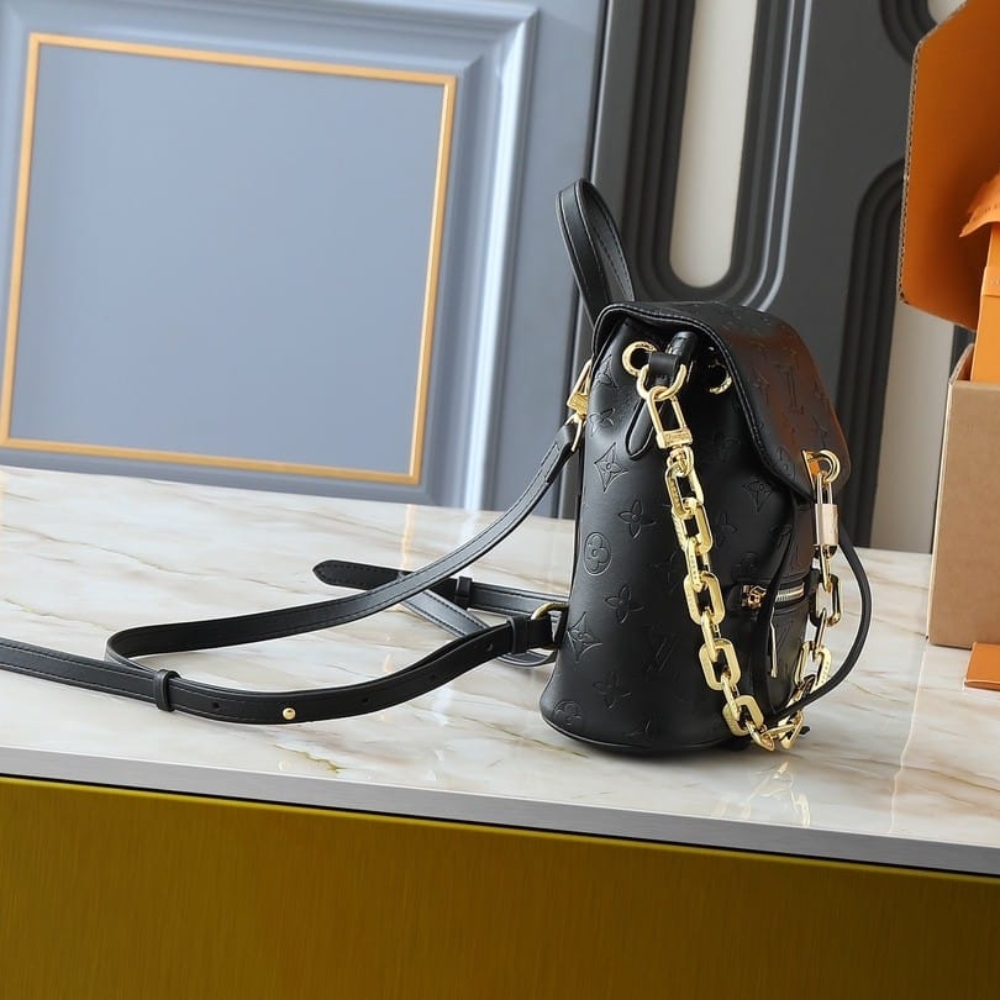 Iconic Set: Louis Vuitton Coussin Backpack PM And Sarah Wallet Monogram Empreinte - Image 3