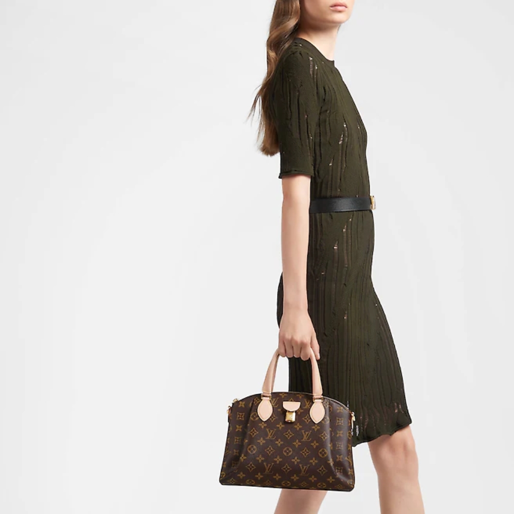 Louis Vuitton Rivoli PM Monogram Coated Canvas Brown 25Cm M44543 - Image 9