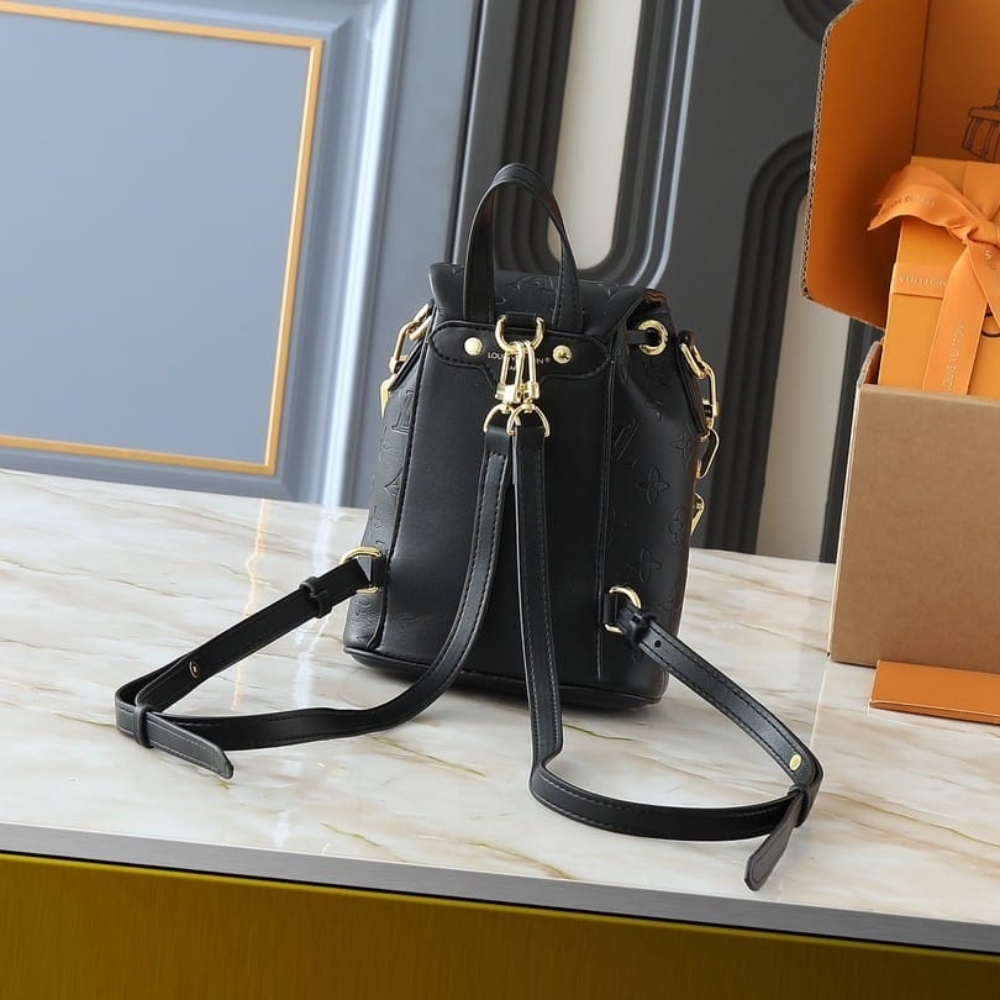 Iconic Set: Louis Vuitton Coussin Backpack PM And Sarah Wallet Monogram Empreinte - Image 5