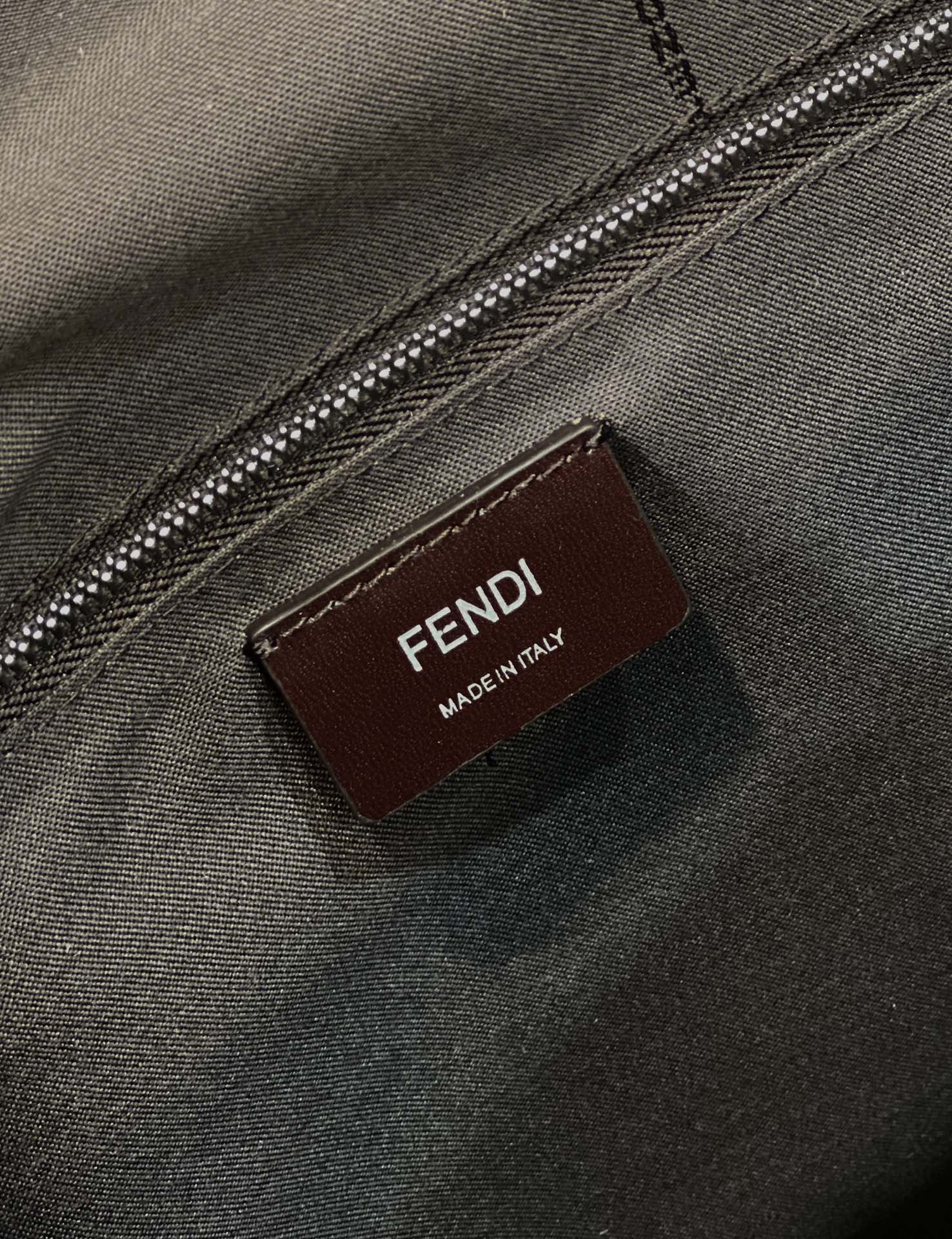 Fendi Drawstring Ff Jacquard Fabric Backpack 7Vz056Ag0Mf19Kw - Image 9
