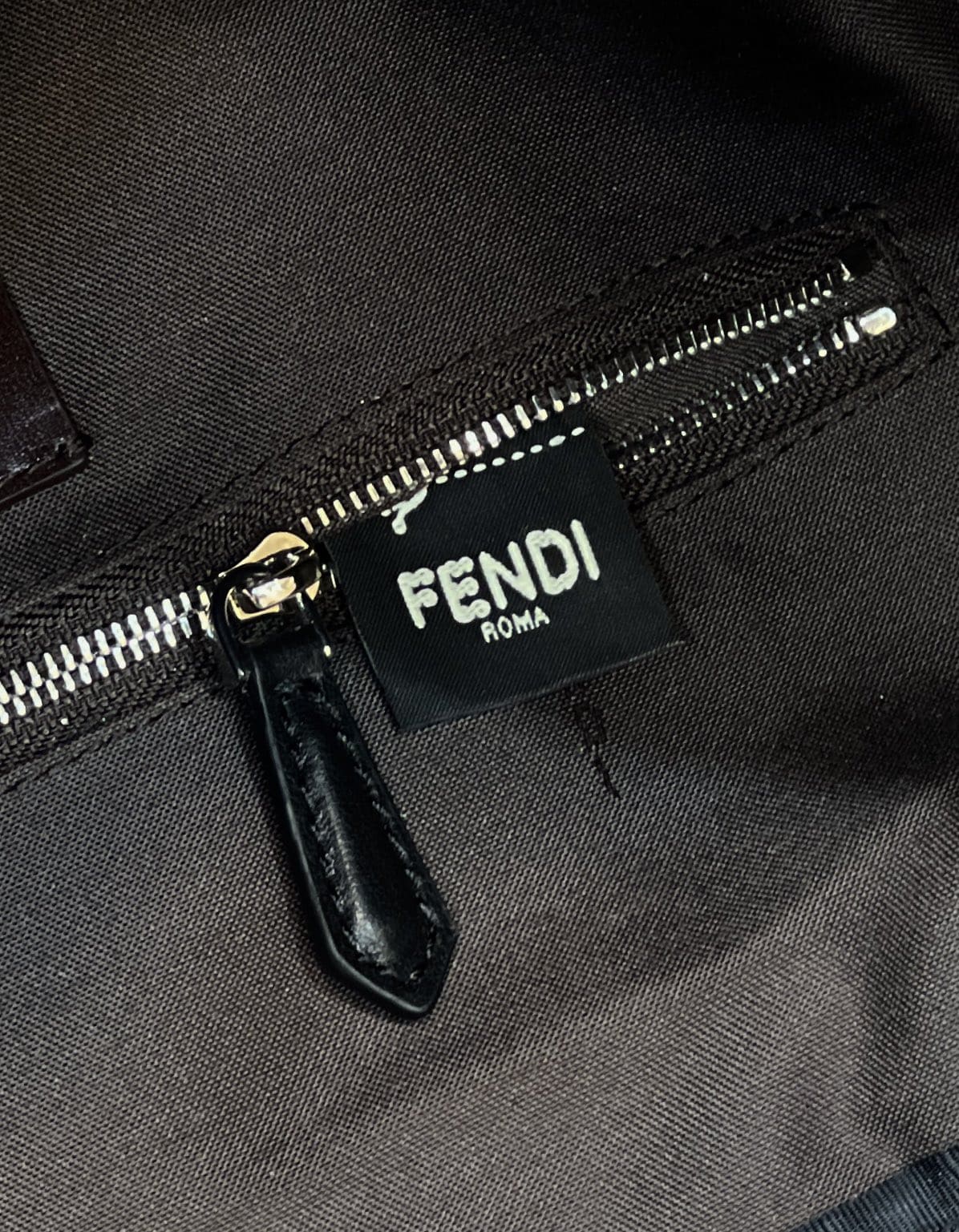 Fendi Drawstring Ff Jacquard Fabric Backpack 7Vz056Ag0Mf19Kw - Image 6
