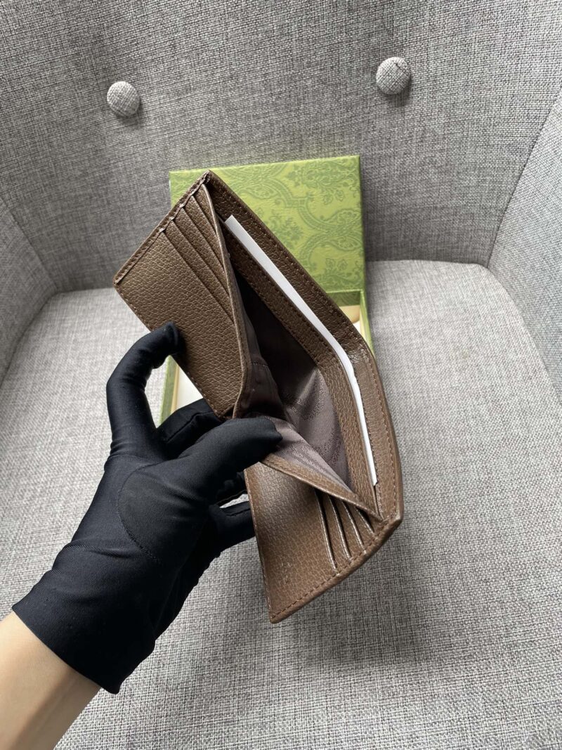 Alternative view of Gucci Jumbo Gg Wallet Camel And Ebony Canvas 11Cm 699308