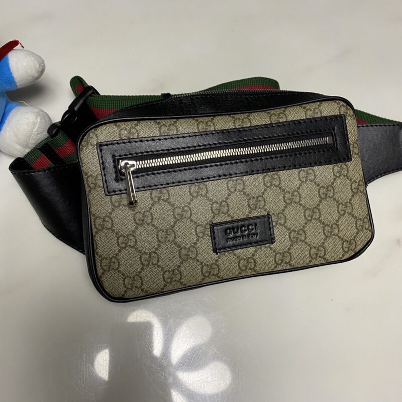 Alternative view of Gucci Leather Belt Bag Brown Monogram 24Cm 474293