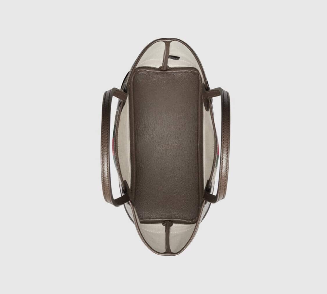 Summer Set: Gucci Ophidia Small Tote Bag Beige And Ebony Gg 25Cm And Gg Ssima Soft Web Fedora Hat Beige - Image 6
