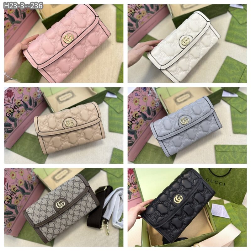 Alternative view of Gucci Gg Matelassé Wallet Black 23Cm