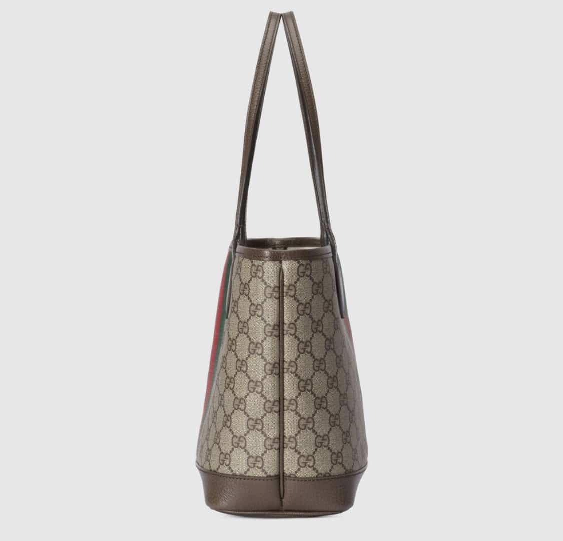 Summer Set: Gucci Ophidia Small Tote Bag Beige And Ebony Gg 25Cm And Gg Ssima Soft Web Fedora Hat Beige - Image 3