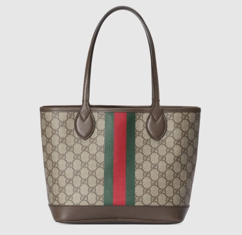 Alternative view of Summer Set: Gucci Ophidia Small Tote Bag Beige And Ebony Gg 25Cm And Gg Ssima Soft Web Fedora Hat Beige