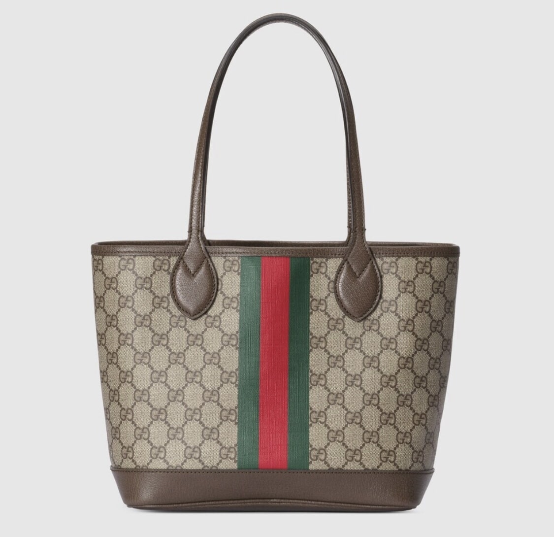 Summer Set: Gucci Ophidia Small Tote Bag Beige And Ebony Gg 25Cm And Gg Ssima Soft Web Fedora Hat Beige - Image 2