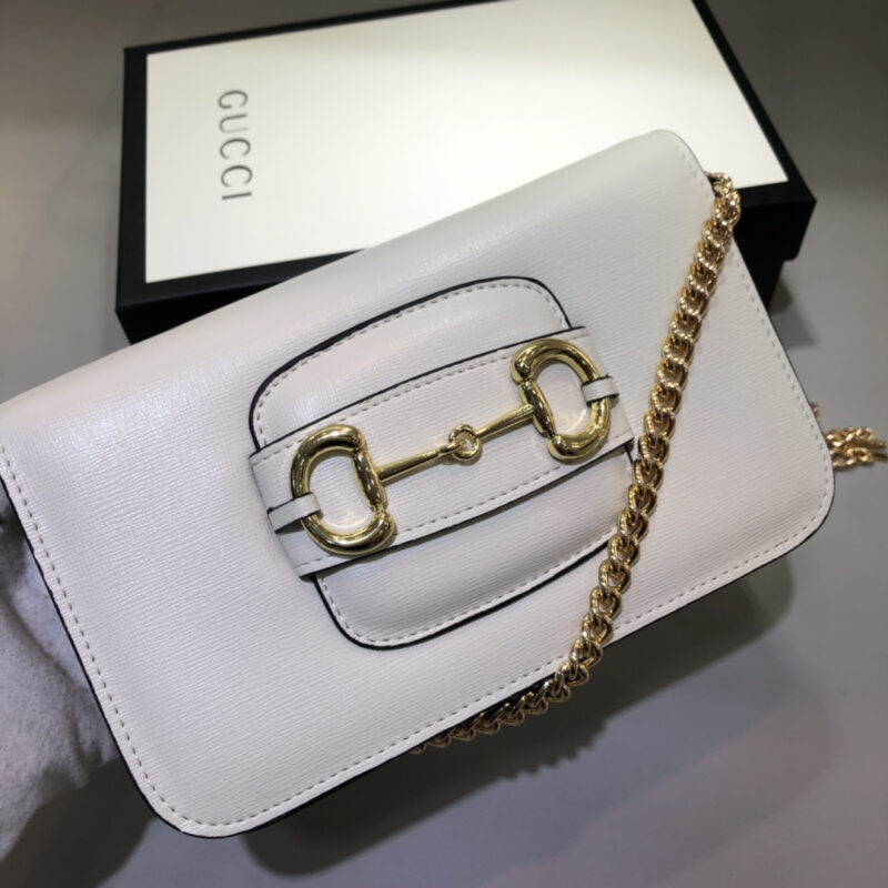 Alternative view of Gucci Horsebit 1955 Wallet With Chain White 20Cm 621892 0Yk0G 9022