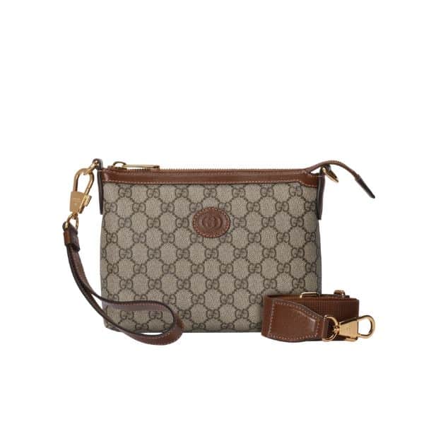 Gucci Messenger Bag With Interlocking G Beige 29Cm 760021 92Thg 8563