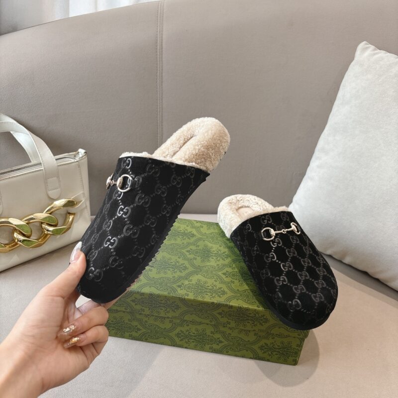 Alternative view of Gucci Women'S Mule With Horsebit Gg Suede In Black