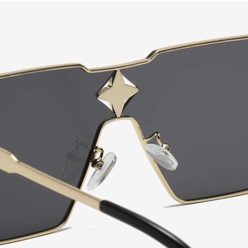 Alternative view of Louis Vuitton Cyclone Metal Sunglasses Gold Hardware Black Z1700U