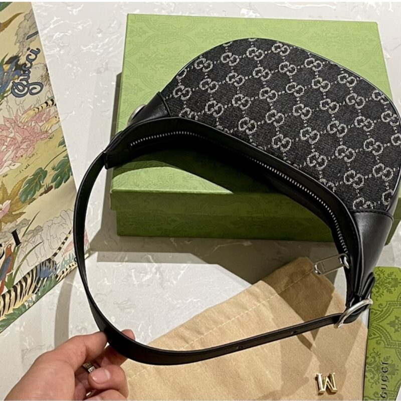 Alternative view of Gucci Ophidia Gg Mini Denim Bag Black And Gray 19Cm 658551 Fac2F 8450