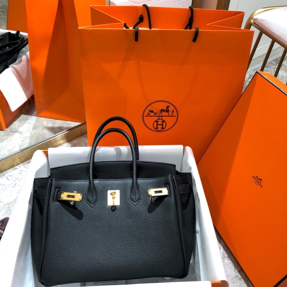 Iconic Set: Hermès Birkin B25 Togo And Chypre Sandal - Image 4