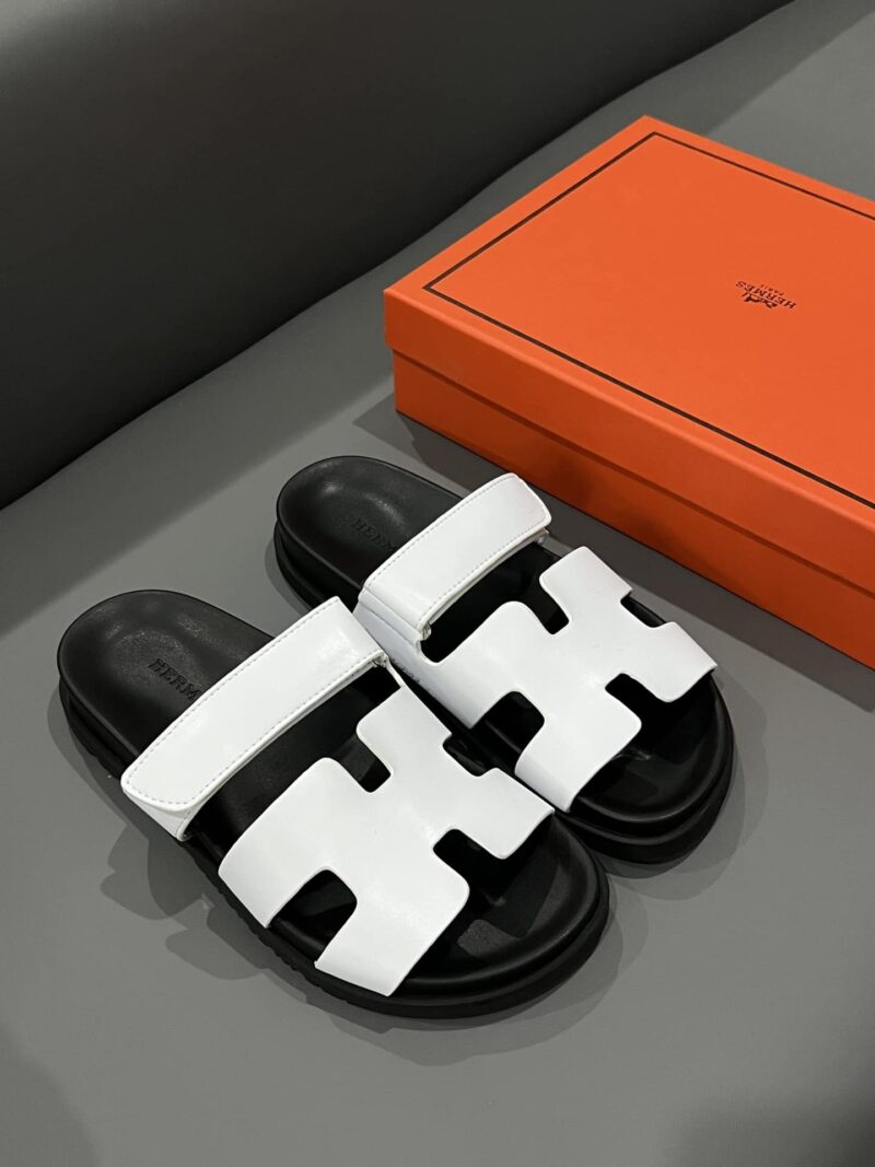 Alternative view of HERMES CHYPRE SANDAL BLANC WHITE H222100Z 90345