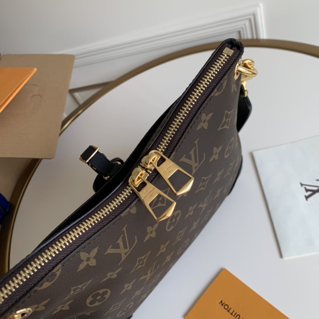 Louis Vuitton Odéon PM Monogram Canvas Black 28Cm M45353 - Image 6
