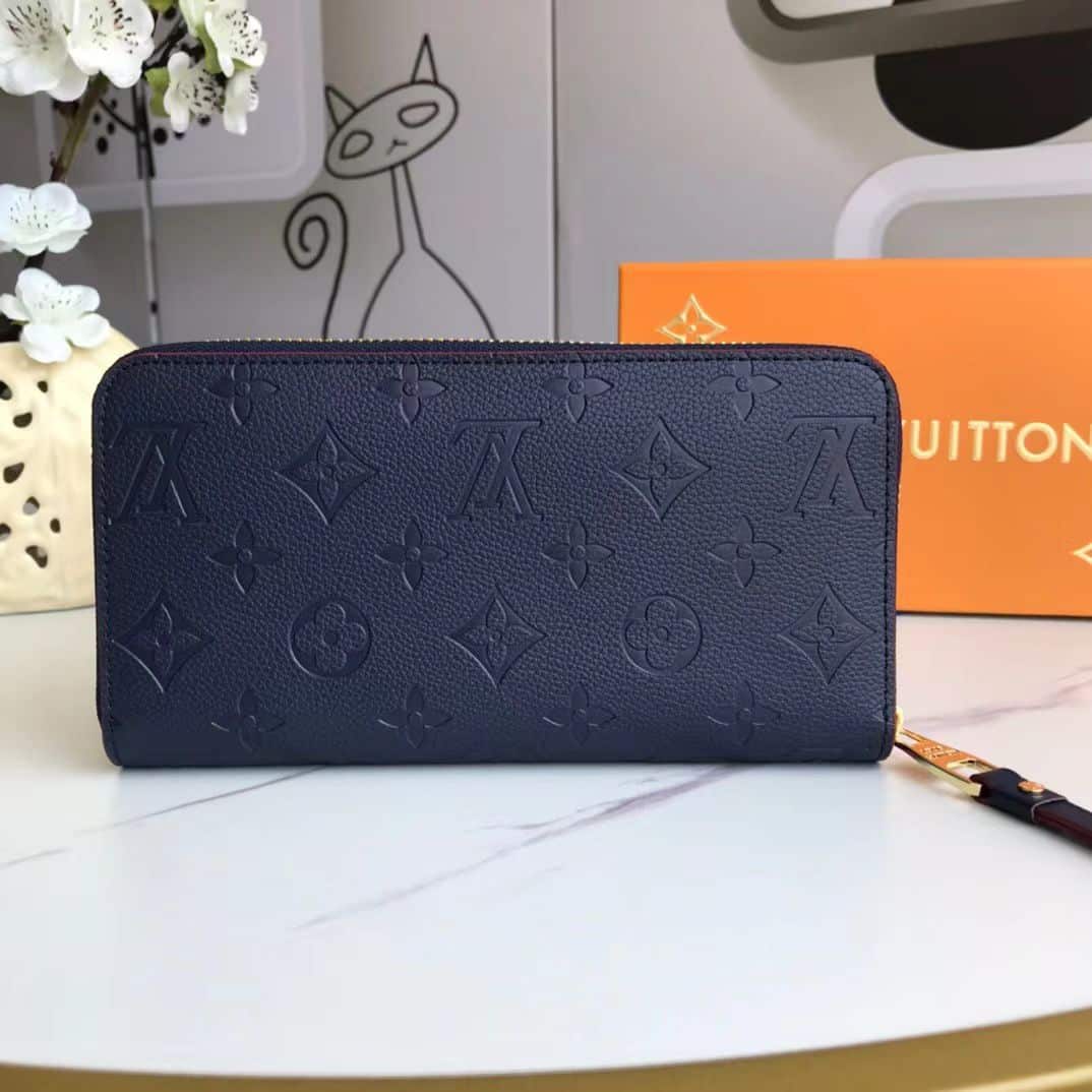 Louis Vuitton Zippy Wallet Monogram Dark Blue 19Cm - Image 2