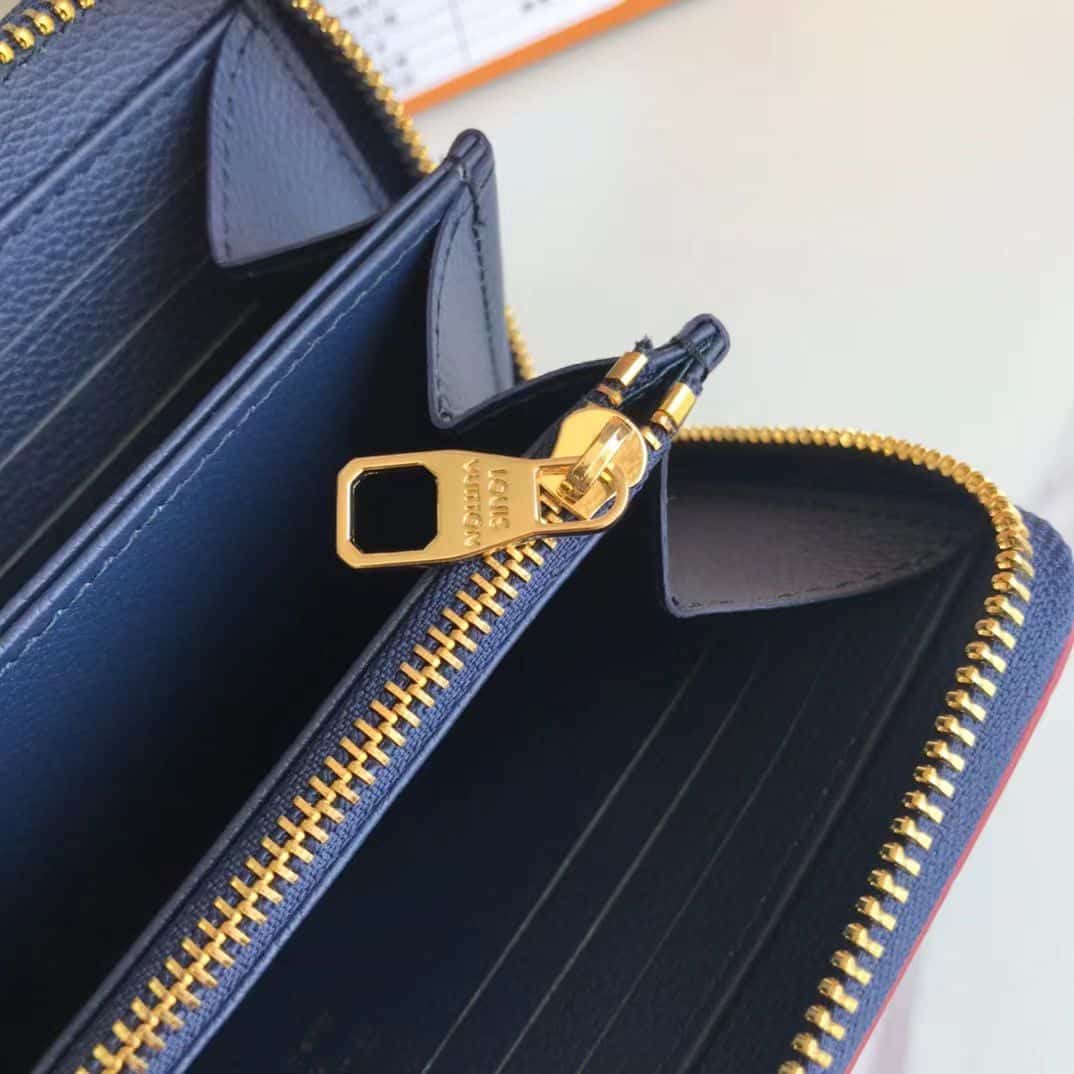 Louis Vuitton Zippy Wallet Monogram Dark Blue 19Cm - Image 5