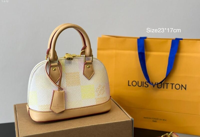 Alternative view of Louis Vuitton Alma BB Damier Canvas Peach 23Cm N40516