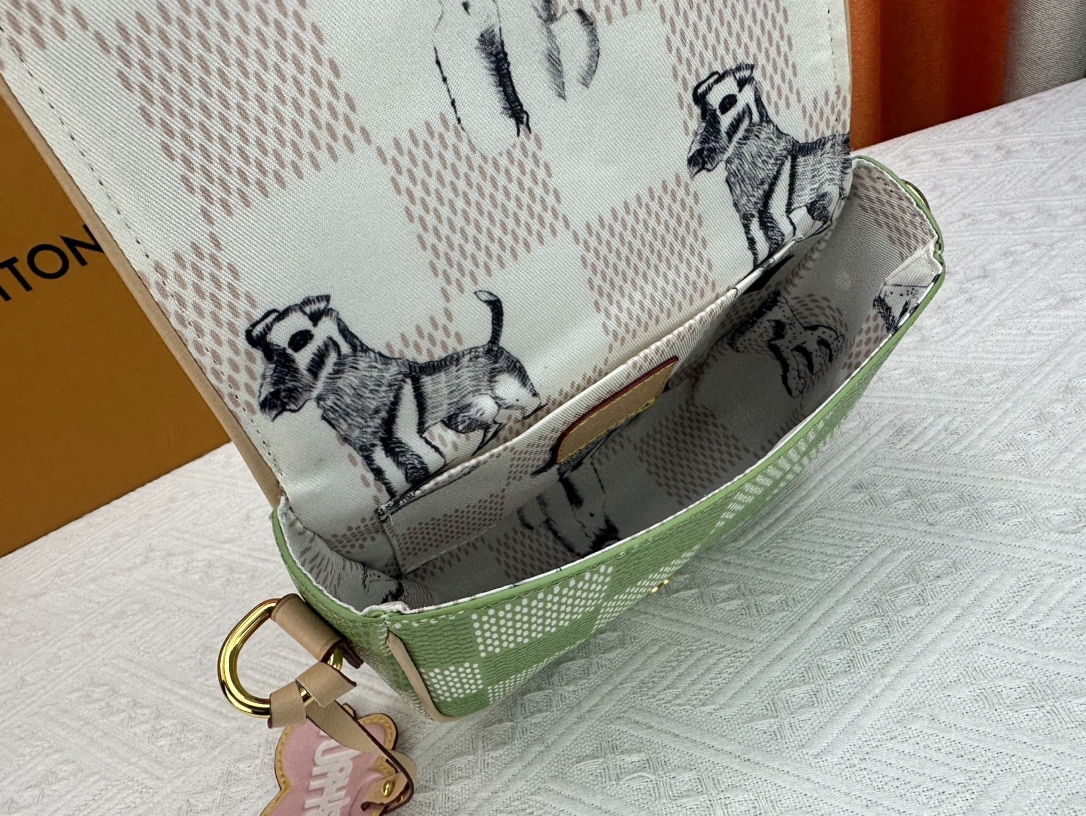 Louis Vuitton Montsouris Messenger Bag Green 20Cm N40665 - Image 9