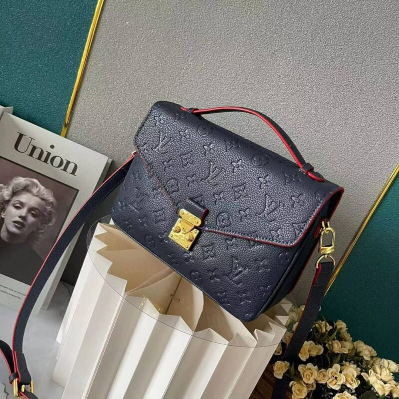 Alternative view of Louis Vuitton Pochette Metis Monogram Empreinte Navy Blue 25Cm M44071