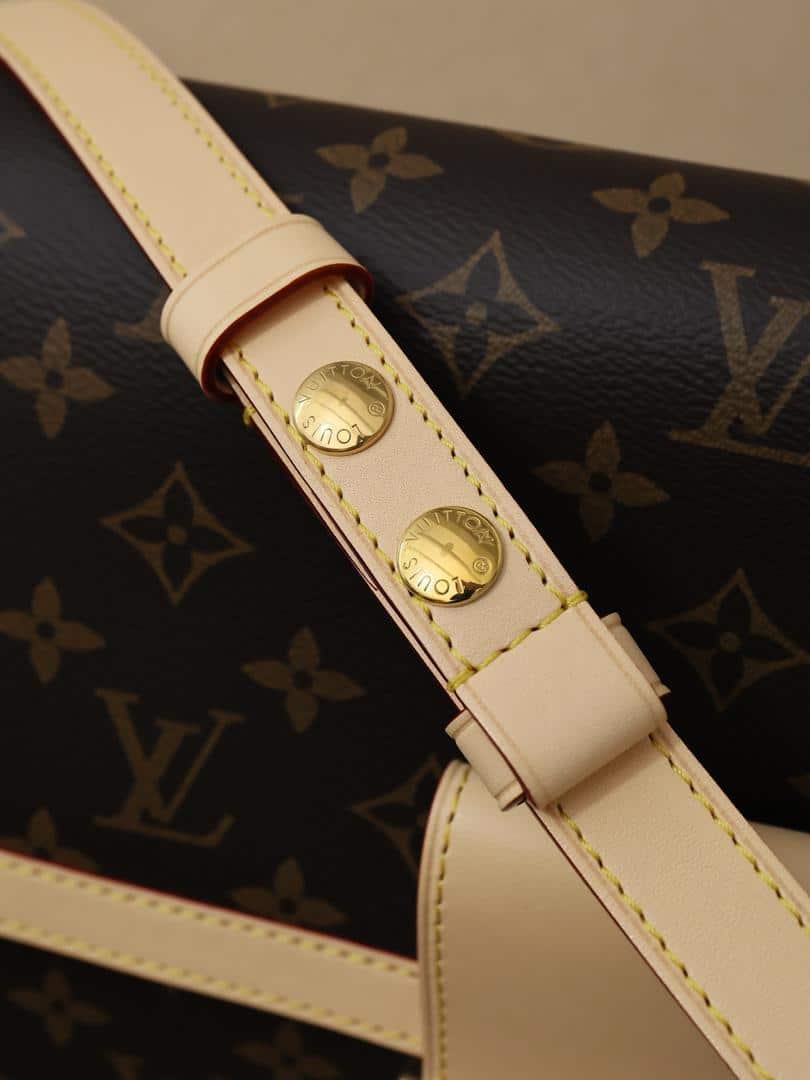 Louis Vuitton Dauphine Soft GM Bag Monogram Canvas Brown 28Cm M47149 - Image 8
