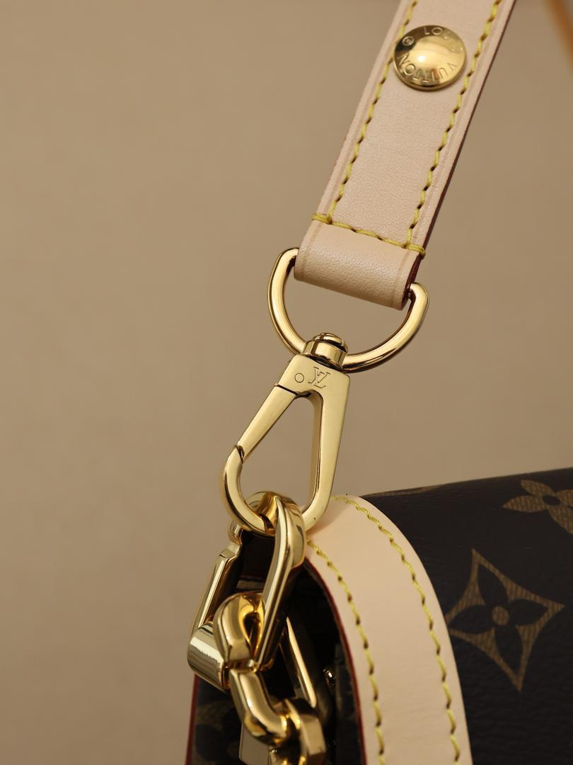 Louis Vuitton Dauphine Soft GM Bag Monogram Canvas Brown 28Cm M47149 - Image 5