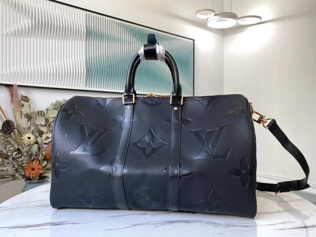 Louis Vuitton Keepall Bandoulière 50 Black M45532 - Image 3