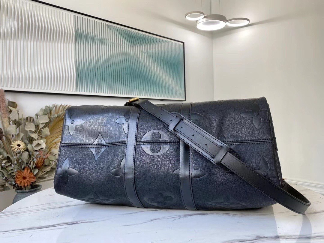 Louis Vuitton Keepall Bandoulière 50 Black M45532 - Image 4