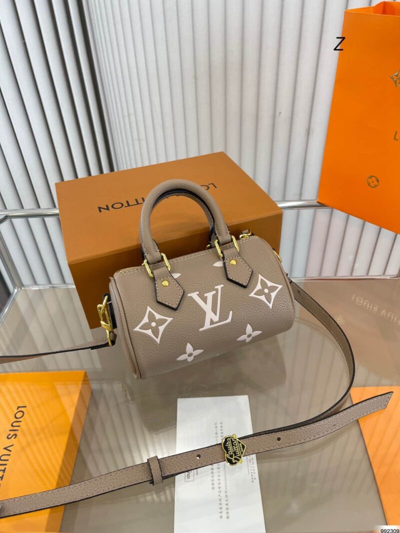 Alternative view of Louis Vuitton Nano Speedy Monogram Canvas Creme Beige 17Cm M82890