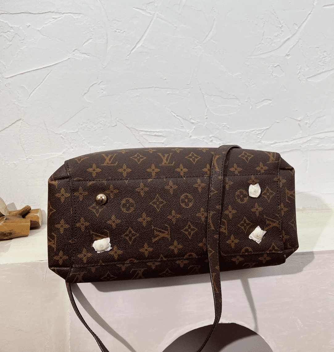 Louis Vuitton Montaigne MM Monogram Coated Canvas Brown 33Cm M41056 - Image 5