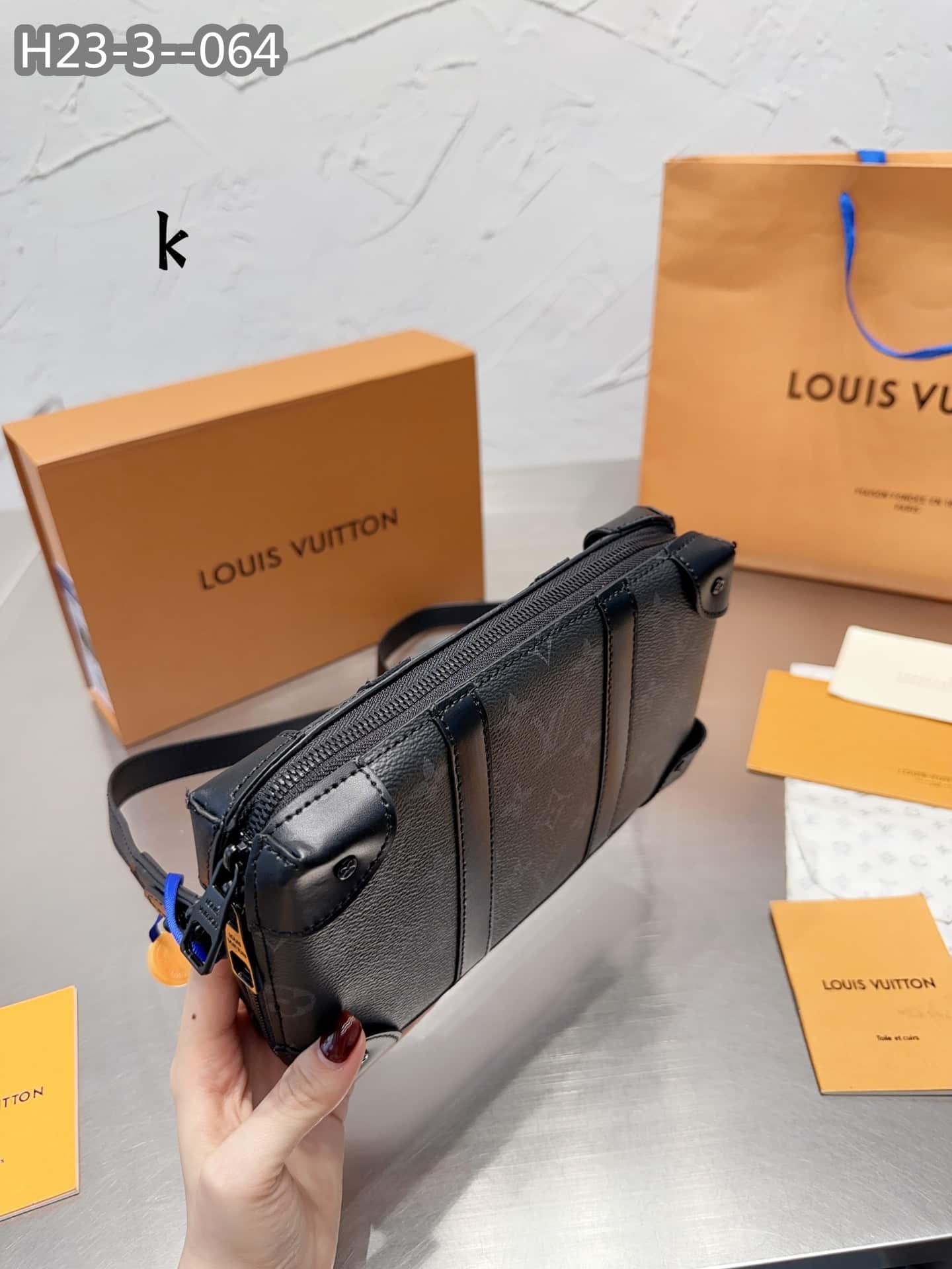 Louis Vuitton Soft Trunk Monogram Eclipse Canvas Black 23Cm M69838 - Image 5