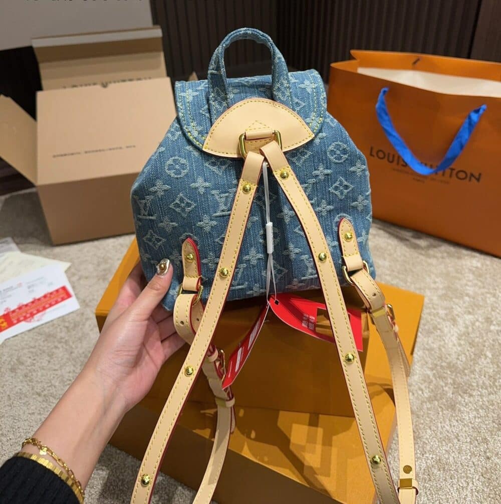 Iconic Set: Louis Vuitton Backpack Venice And Lou Wallet Monogram - Image 6