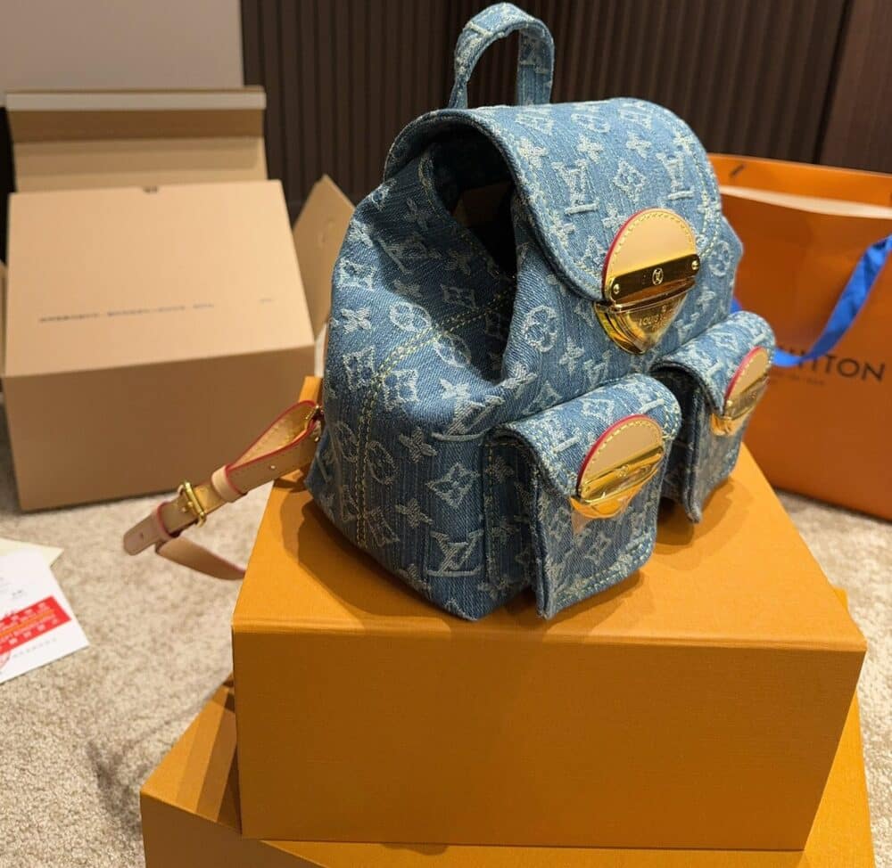 Iconic Set: Louis Vuitton Backpack Venice And Lou Wallet Monogram - Image 3